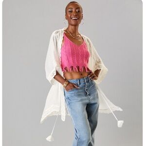 Alya | Aminah Swiss Dot Crochet Kimono